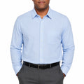 Camicia da uomo taglia L in tessuto azzurro chiaro a maniche lunghe stile classico