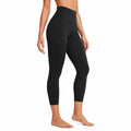 Leggings sportivi donna S neri in tessuto elasticizzato a vita alta
